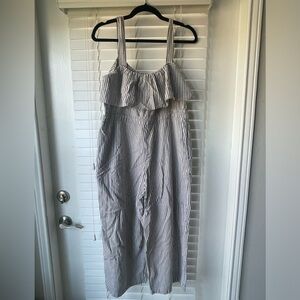 Zara striped summer jumpsuit - Used but good condition - Medium